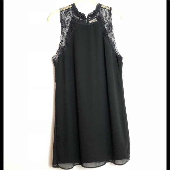 Pins & Needles Dresses & Skirts - Pins and Needles black shift dress sheer & lined